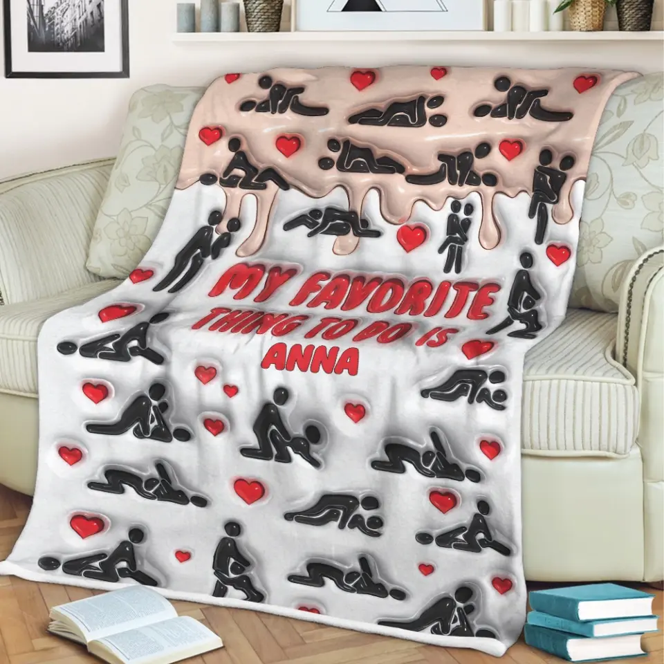 My Favorite Thing To Do Personalized Blanket - Image 7