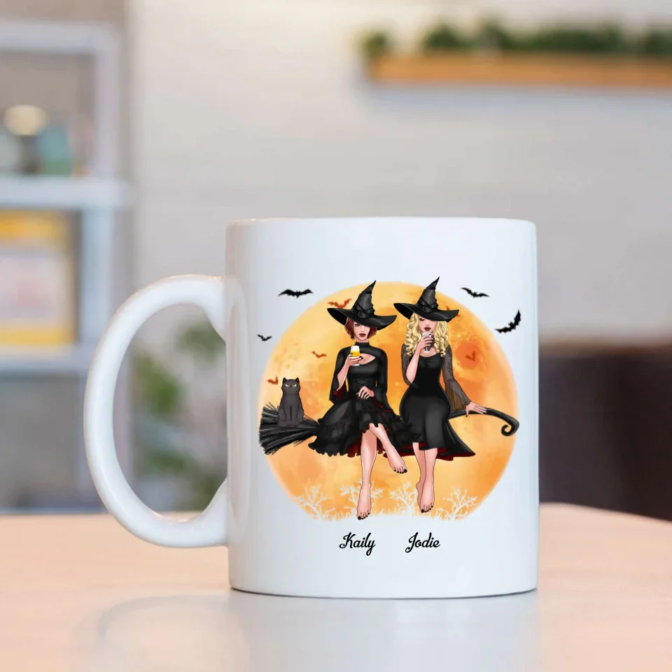 My Favorite Witches To Witch About Other Witches With - Personalized Mug - Witch Gift for Her, Gift for Witch Friends - Image 3
