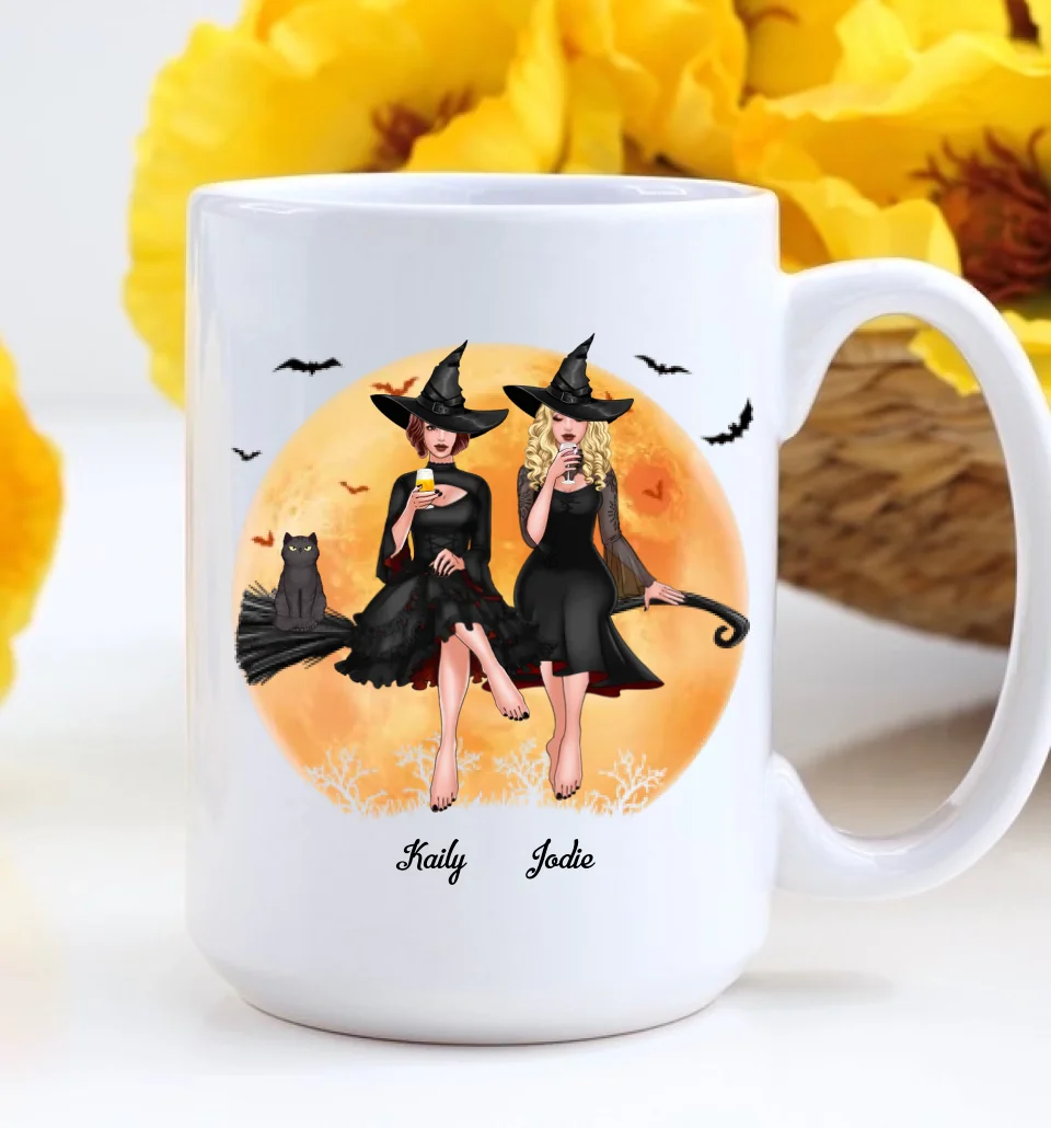 My Favorite Witches To Witch About Other Witches With - Personalized Mug - Witch Gift for Her, Gift for Witch Friends - Image 9