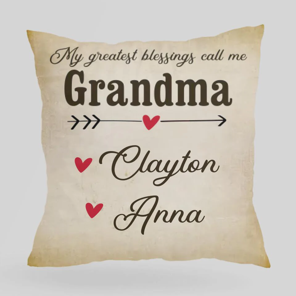 My Greatest Blessings Call me Grandma - Best Personalized Gifts Idea for Her/Grandma Birthday - 208IHNBNPI524 - Image 2