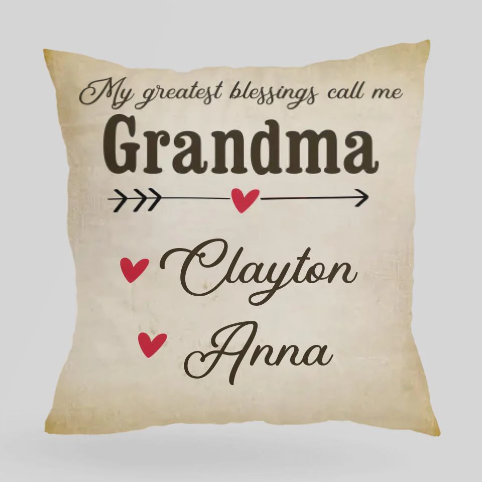 My Greatest Blessings Call me Grandma - Best Personalized Gifts Idea for Her/Grandma Birthday - 208IHNBNPI524 - Image 4