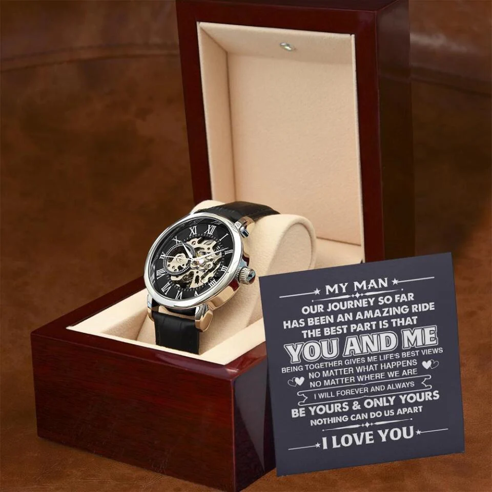 My Man, Our Journey So Far - Personalized Watch - Gift For Husband or Dad - Image 4