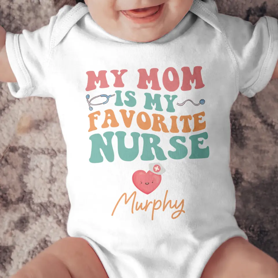 My Mom is My Favorite Nurse Gift for Nurse Mom for Birthday Mother's Day
