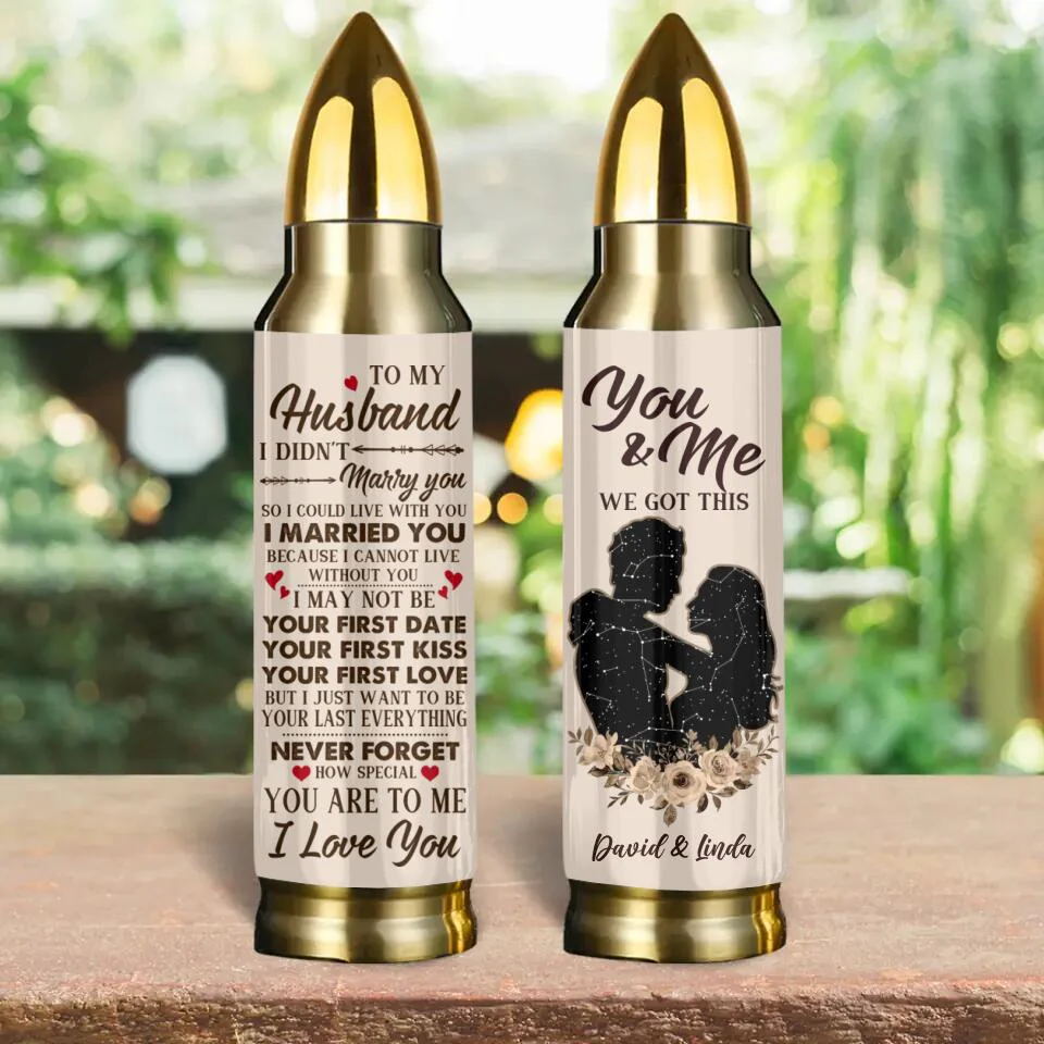 To My Husband Never Forget How Special You Are To Me - Custom Star Map and Name Bullet Tumbler - Image 3