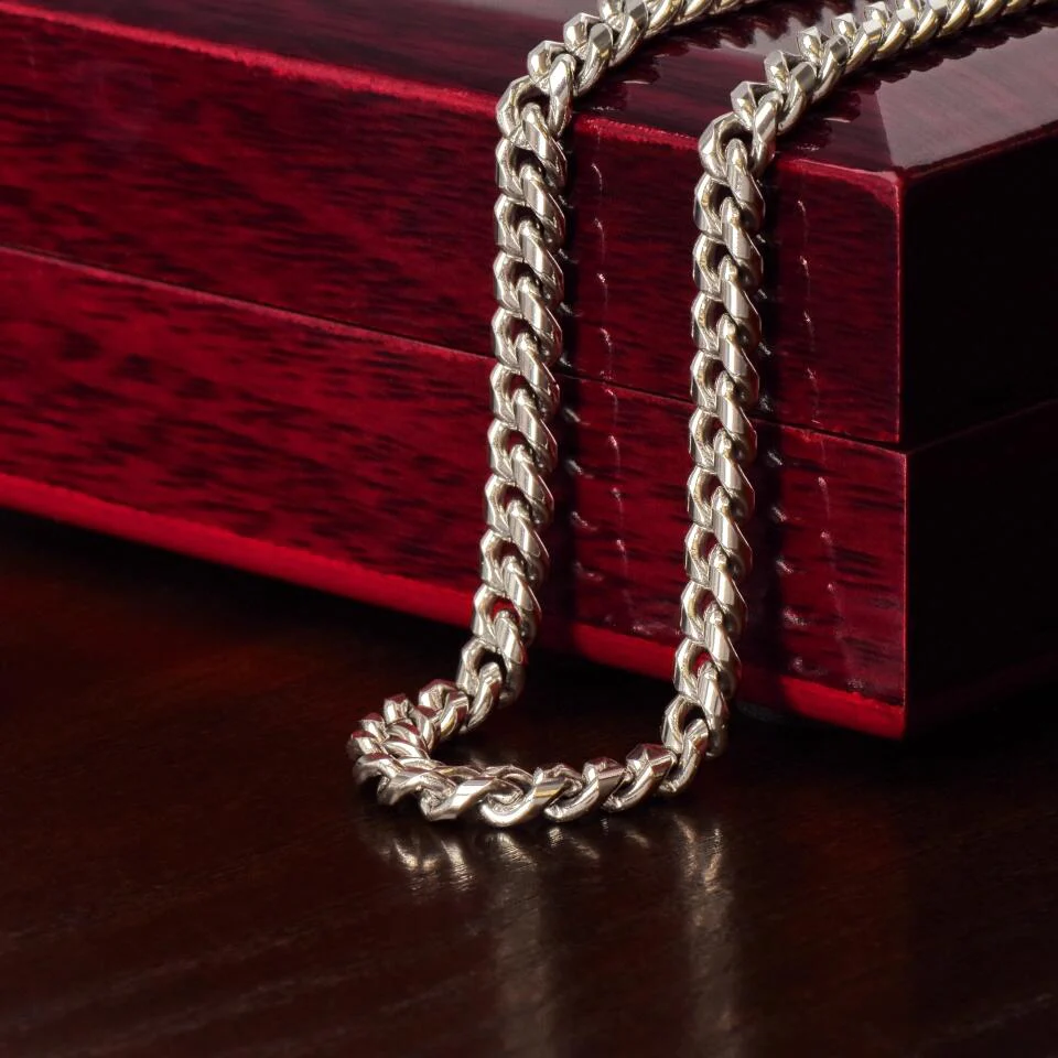 Milestone Anniversary Never Forget That I Love You - Personalized Cuban Chain - Image 13