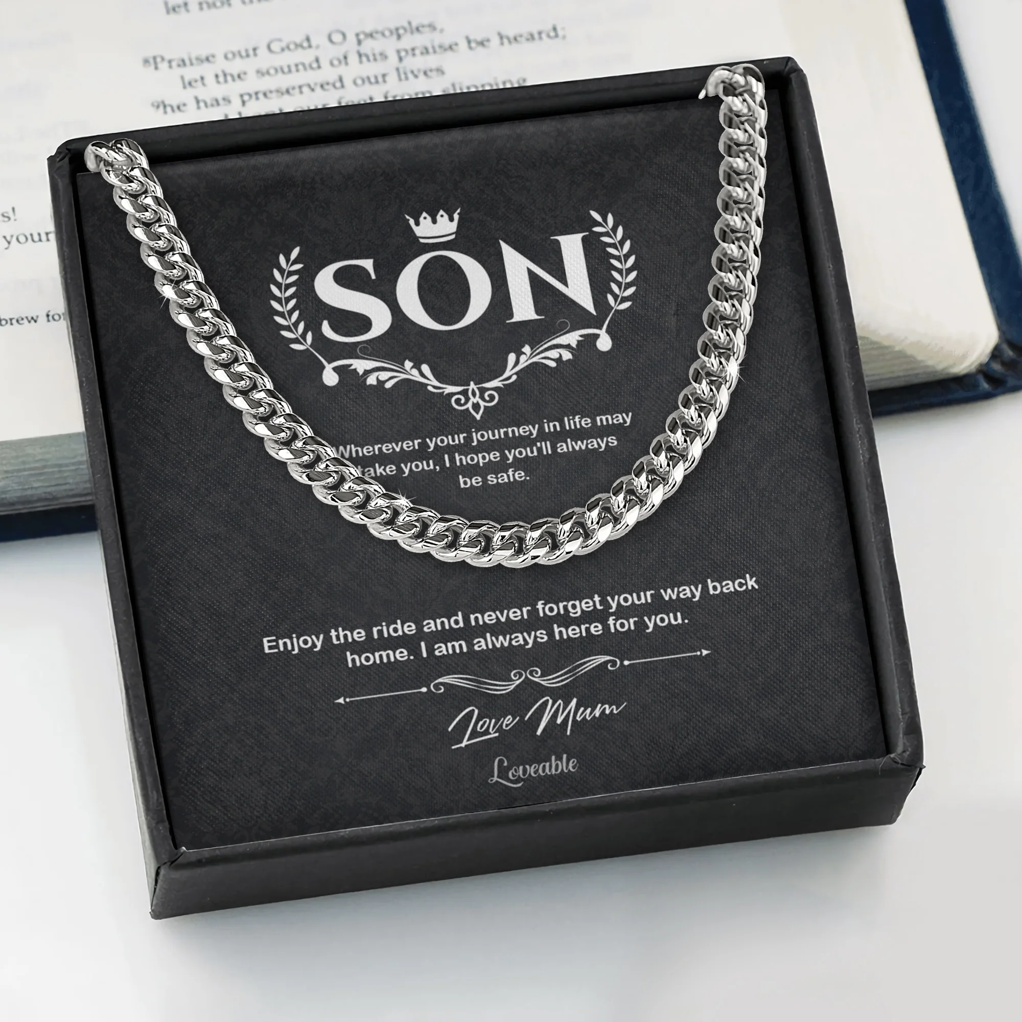 Enjoy the Ride And Never Forget Your Way Back Home Personalized Necklace