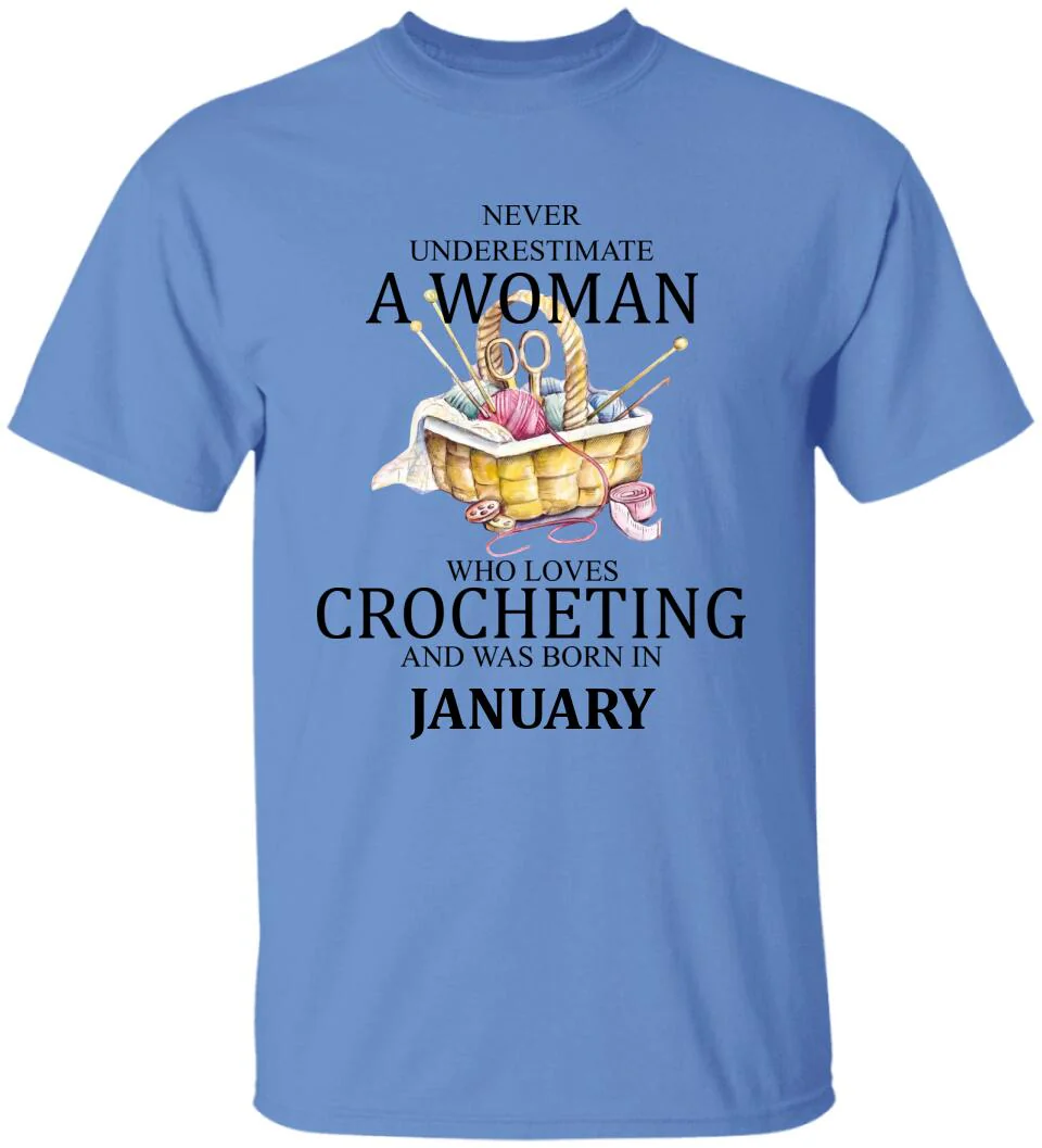 Never underestimate a woman who loves crocheting T-Shirt Sweater - Best Birthday Gift For Crocheting Lovers - 301IHPVSTS067 - Image 11