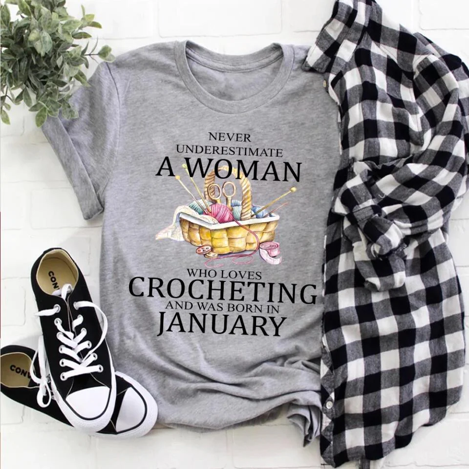 Never underestimate a woman who loves crocheting T-Shirt Sweater - Best Birthday Gift For Crocheting Lovers - 301IHPVSTS067 - Image 12