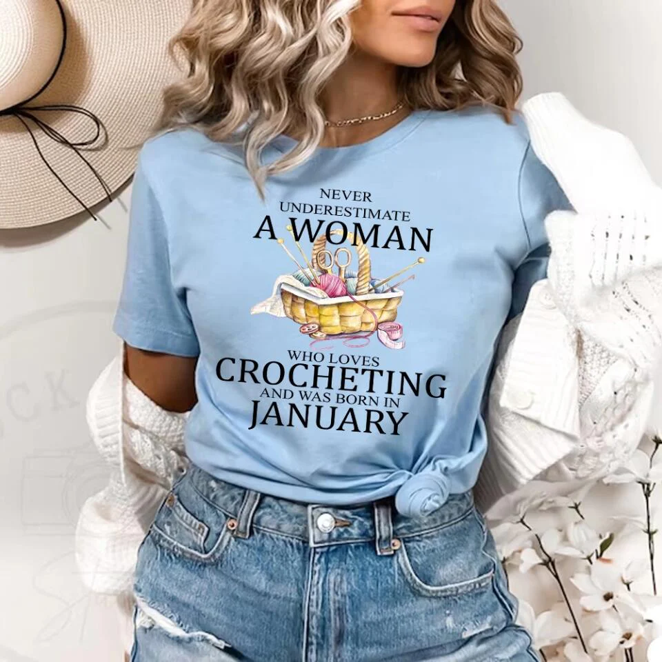 Never underestimate a woman who loves crocheting T-Shirt Sweater - Best Birthday Gift For Crocheting Lovers - 301IHPVSTS067 - Image 18