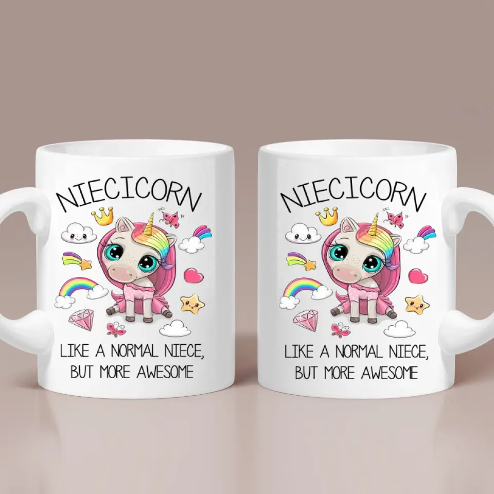Niecicorn Niece Mug White Mug - Image 3