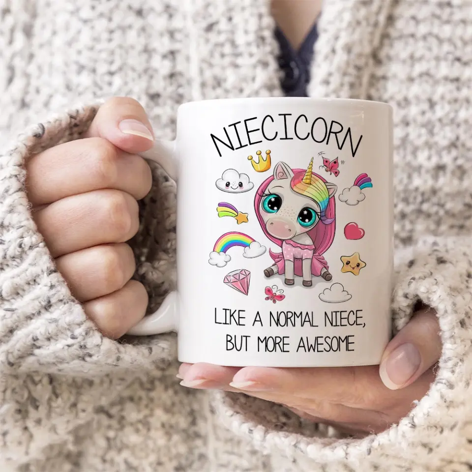 Niecicorn Niece Mug White Mug - Image 6