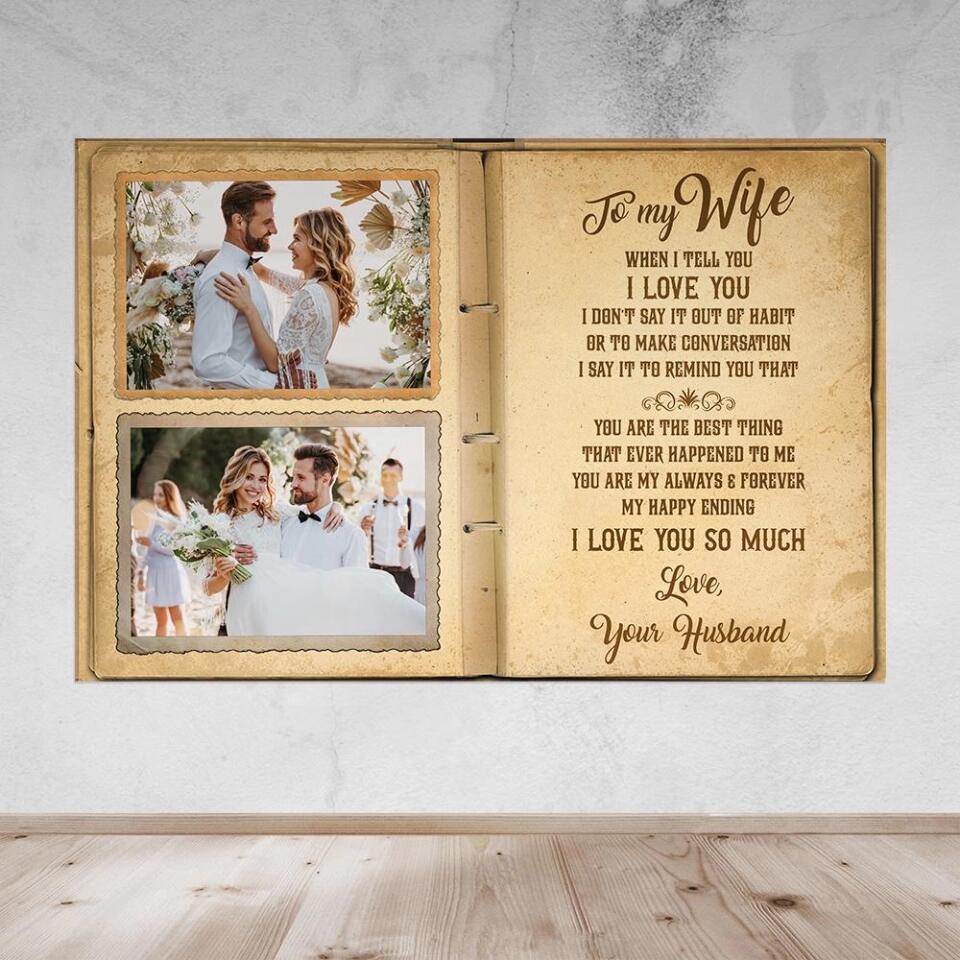 Notebook To My Wife Custom Canvas Poster Anniversary Gift For Her - Image 10
