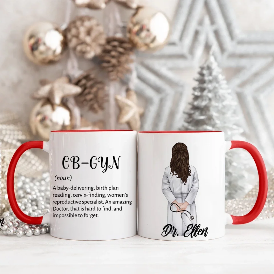 OB-GYN Description - White Mug - Thank You Gift For Obgyn - Image 16