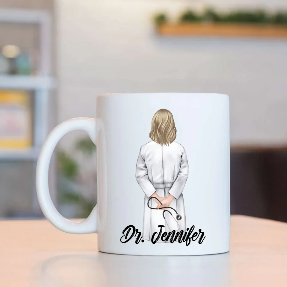 OB-GYN Description - White Mug - Thank You Gift For Obgyn - Image 3