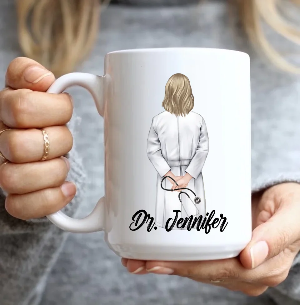 OB-GYN Description - White Mug - Thank You Gift For Obgyn - Image 8