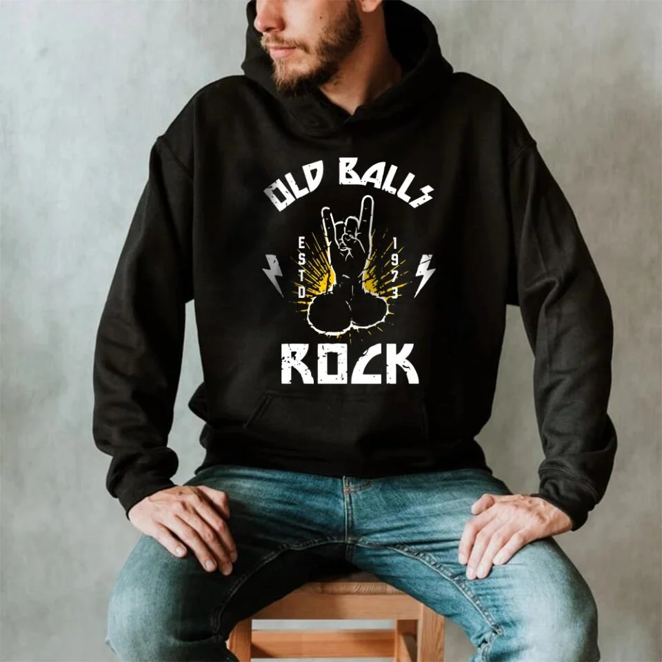 Old Ballls Rock ESTD 1943 - Personalized Crew Neck Sweatshirt - Best Gift For Old Men for Dad/Grandpa/Uncle - Best Birthday's Gift For Old Man - 301IHNVSTS0008 - Image 4