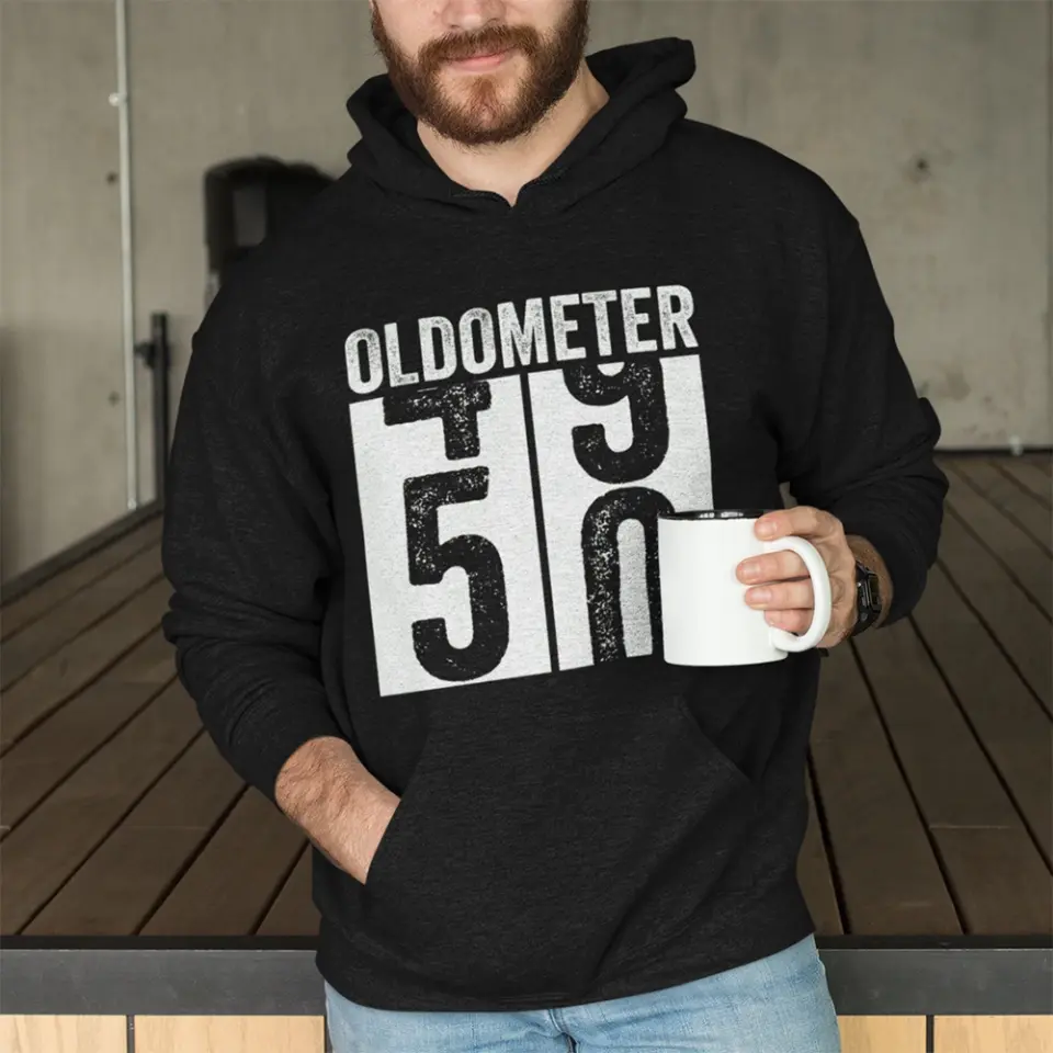 Oldometer Funny Vintage 50 60 70 Personalized Hoodie - Image 4