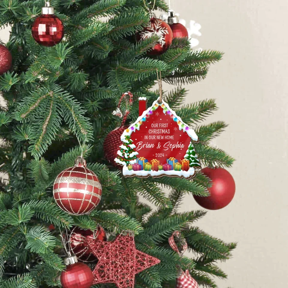Our First Christmas In Our New Home - New Home Personalized Ornament - Perfect Gifts for New Homeowners - Image 4