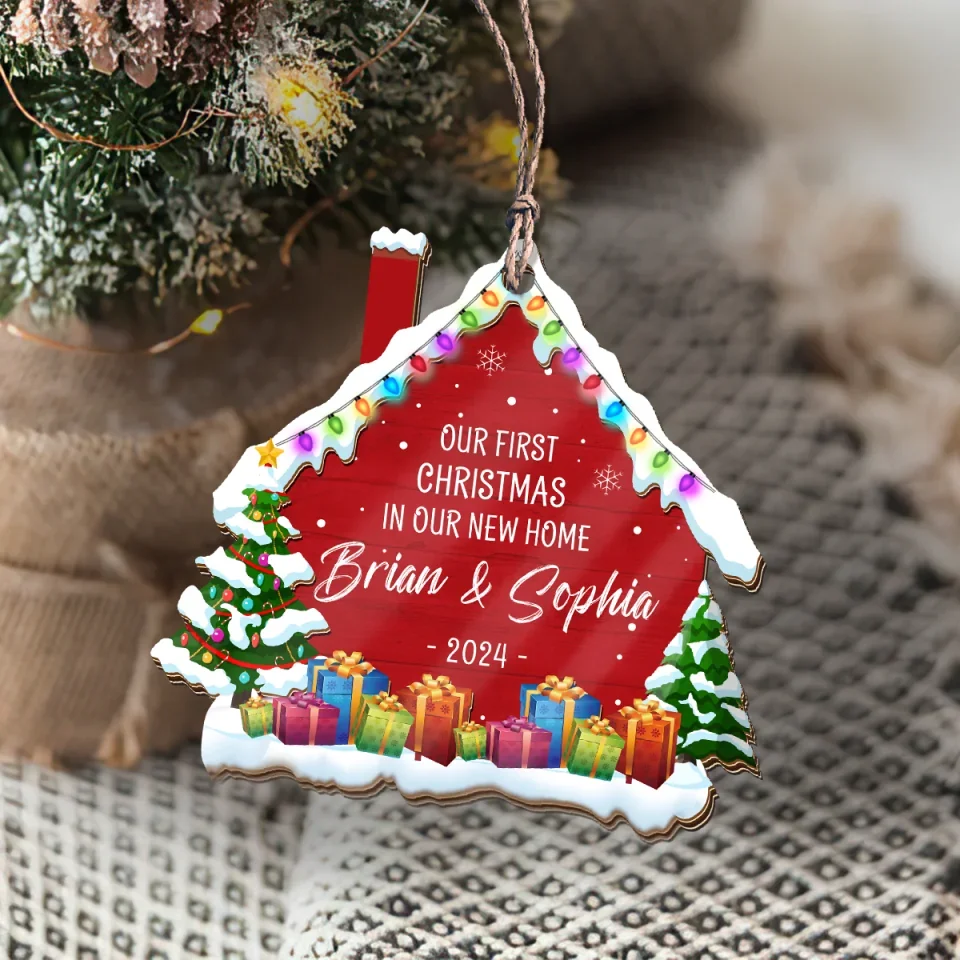 Our First Christmas In Our New Home - New Home Personalized Ornament - Perfect Gifts for New Homeowners - Image 5