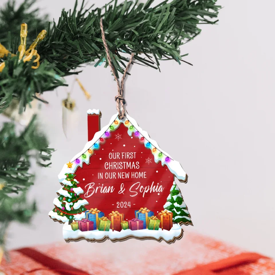 Our First Christmas In Our New Home - New Home Personalized Ornament - Perfect Gifts for New Homeowners - Image 6
