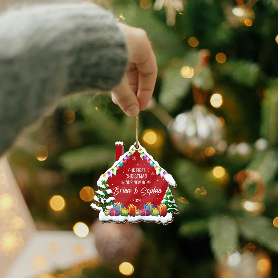 Our First Christmas In Our New Home - New Home Personalized Ornament - Perfect Gifts for New Homeowners - Image 7