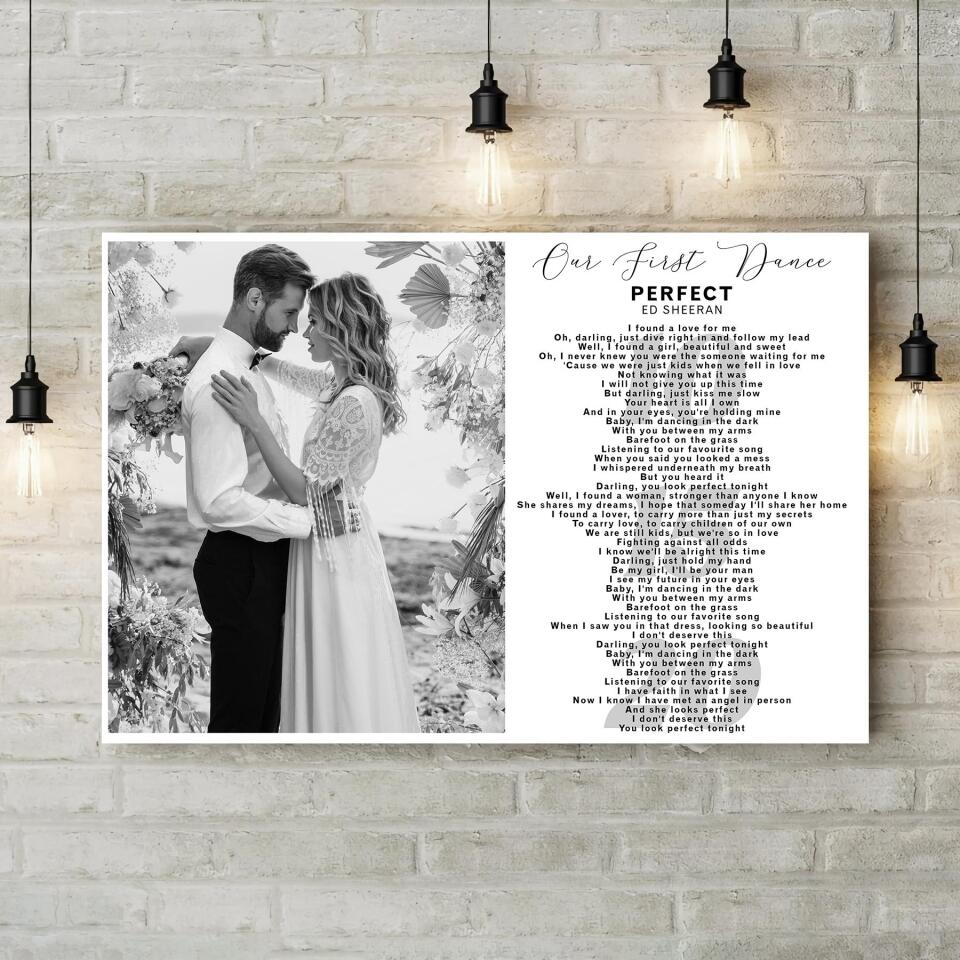Our First Dance Favorite Song Lyrics Custom Canvas Poster Anniversary Gifts - Image 9