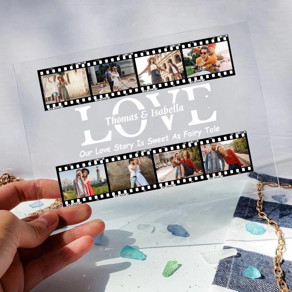 Our Love Story Is Sweet As Fairy Tale Personalized Acrylic Plaque - Image 3