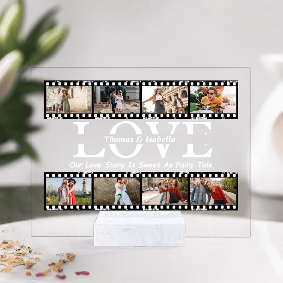 Our Love Story Is Sweet As Fairy Tale Personalized Acrylic Plaque - Image 5