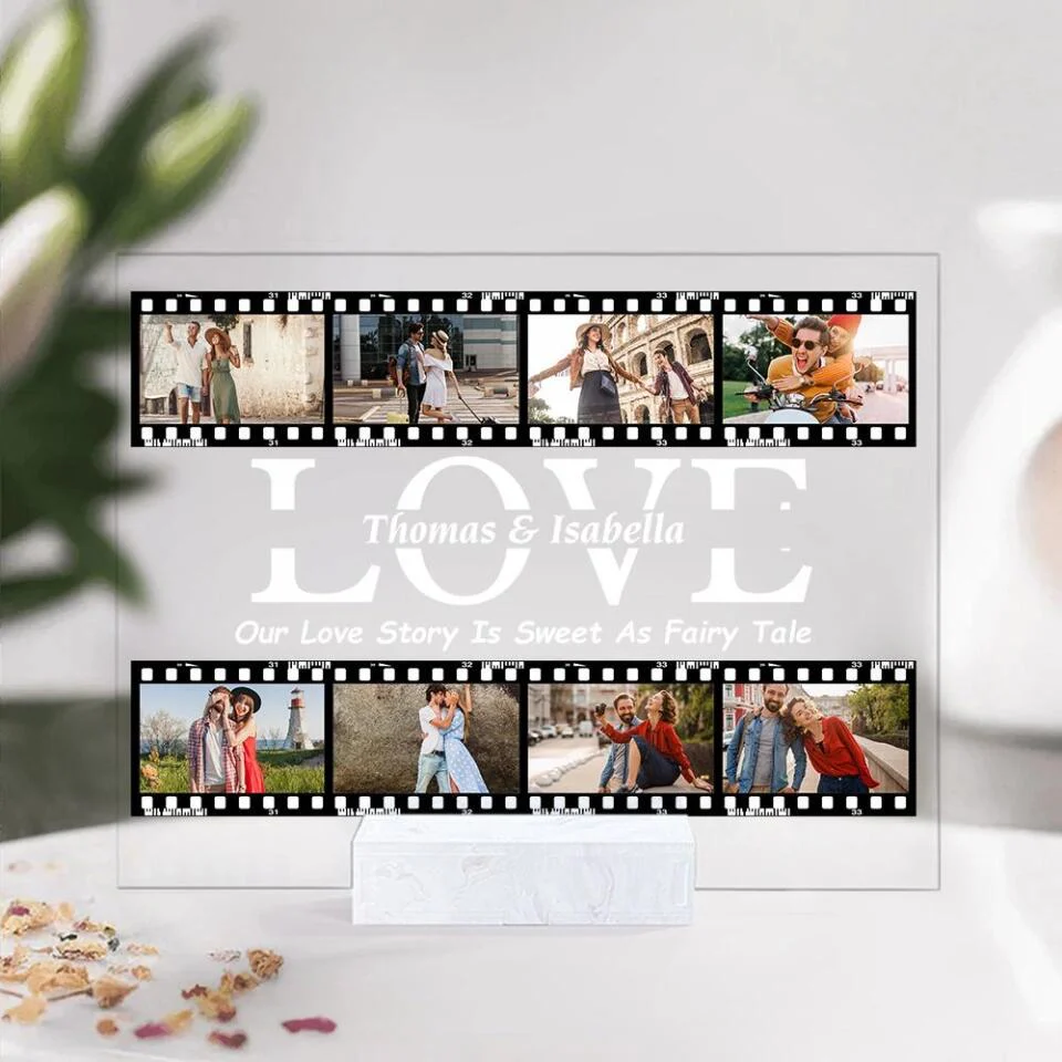 Our Love Story Is Sweet As Fairy Tale Personalized Acrylic Plaque - Image 6