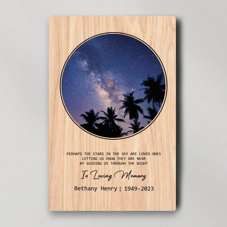 Perhaps The Stars in the Sky Are Loved Ones - Custom Canvas Poster - Memorial Gifts - Image 2