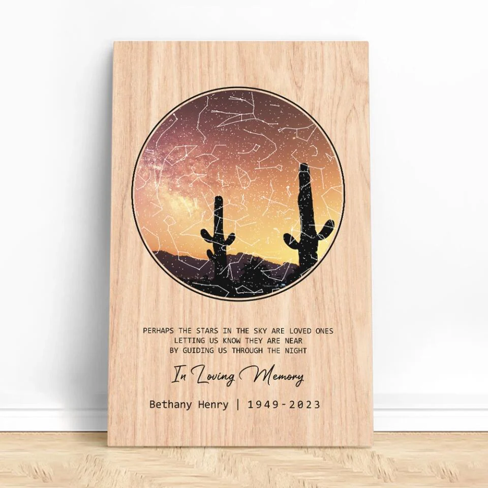 Perhaps The Stars in the Sky Are Loved Ones - Custom Canvas Poster - Memorial Gifts - Image 5