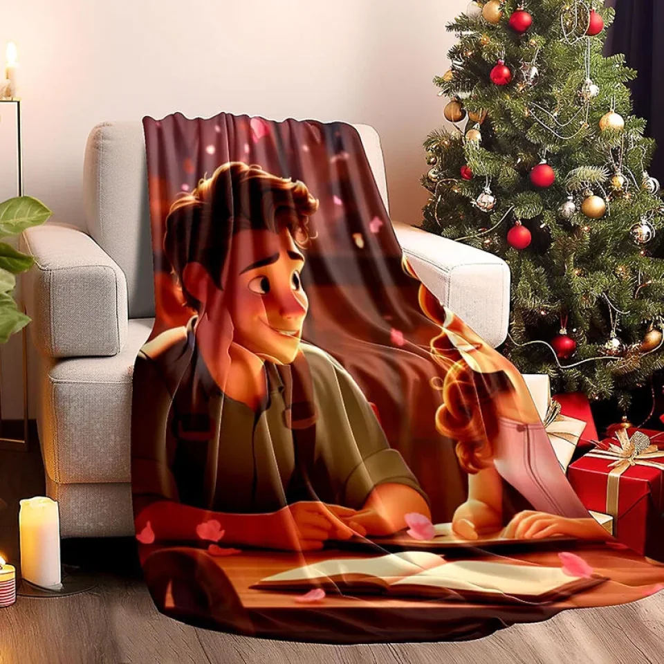 Personalized Cartoon Style Photo - Custom Upload Photo Al - Fleece Blanket - Gift for Couples - Image 3