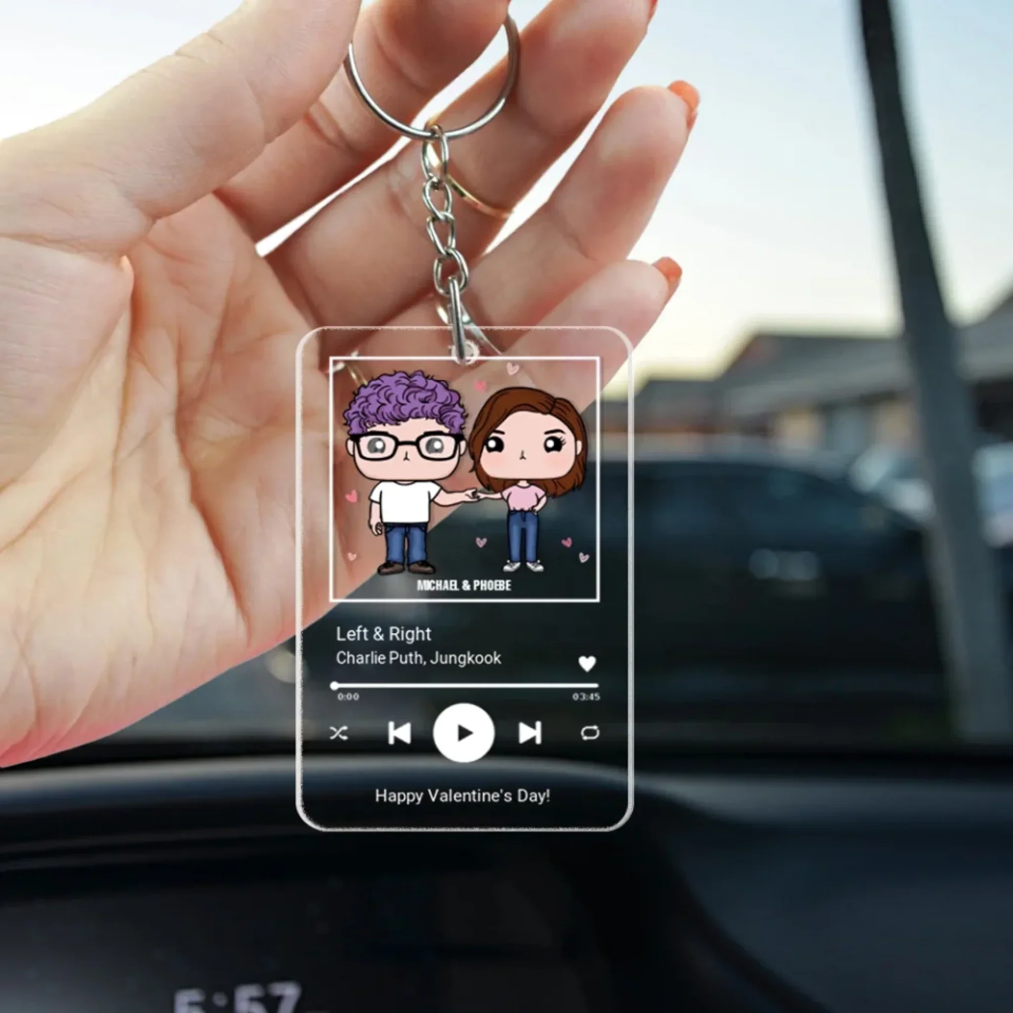 Personalized Chibi Art With Song - Gift For Couple - Valentine's Birthday Anniversary Gift - Image 5