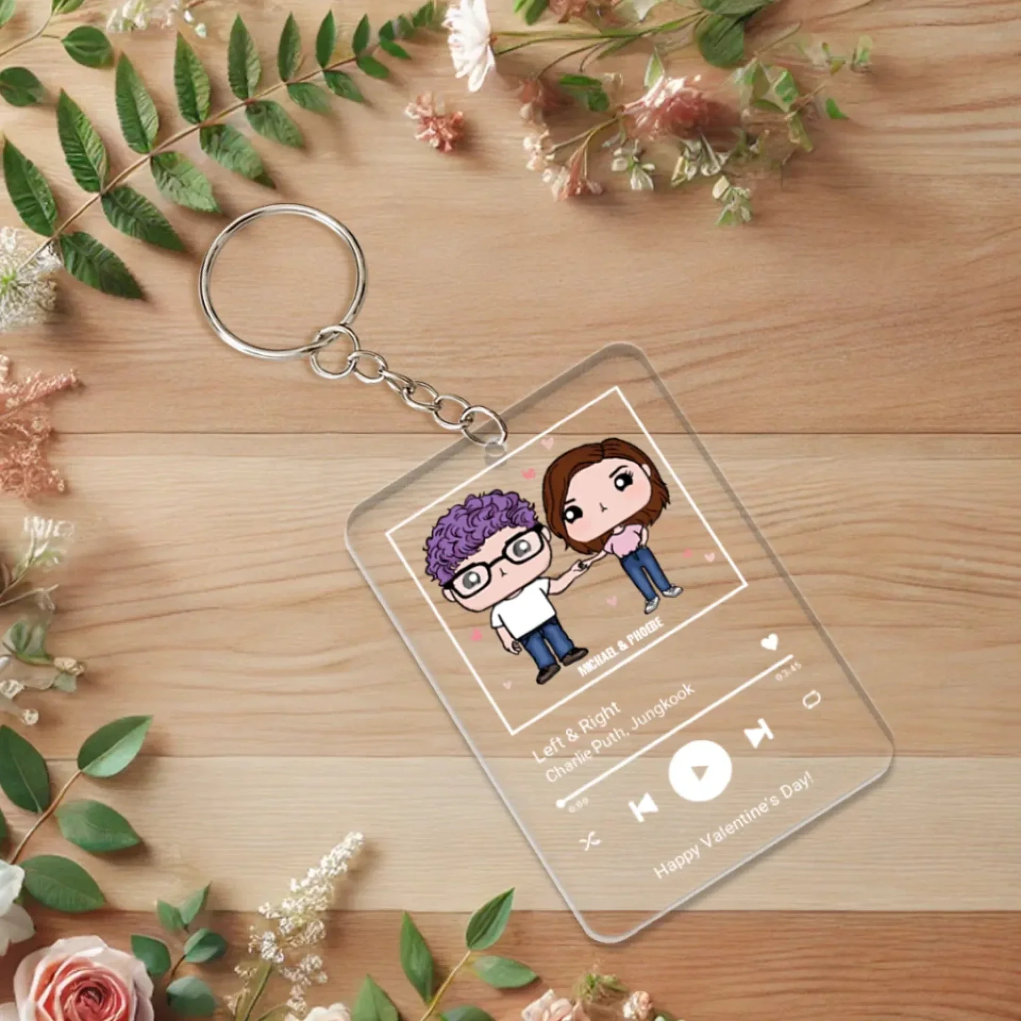 Personalized Chibi Art With Song - Gift For Couple - Valentine's Birthday Anniversary Gift - Image 7