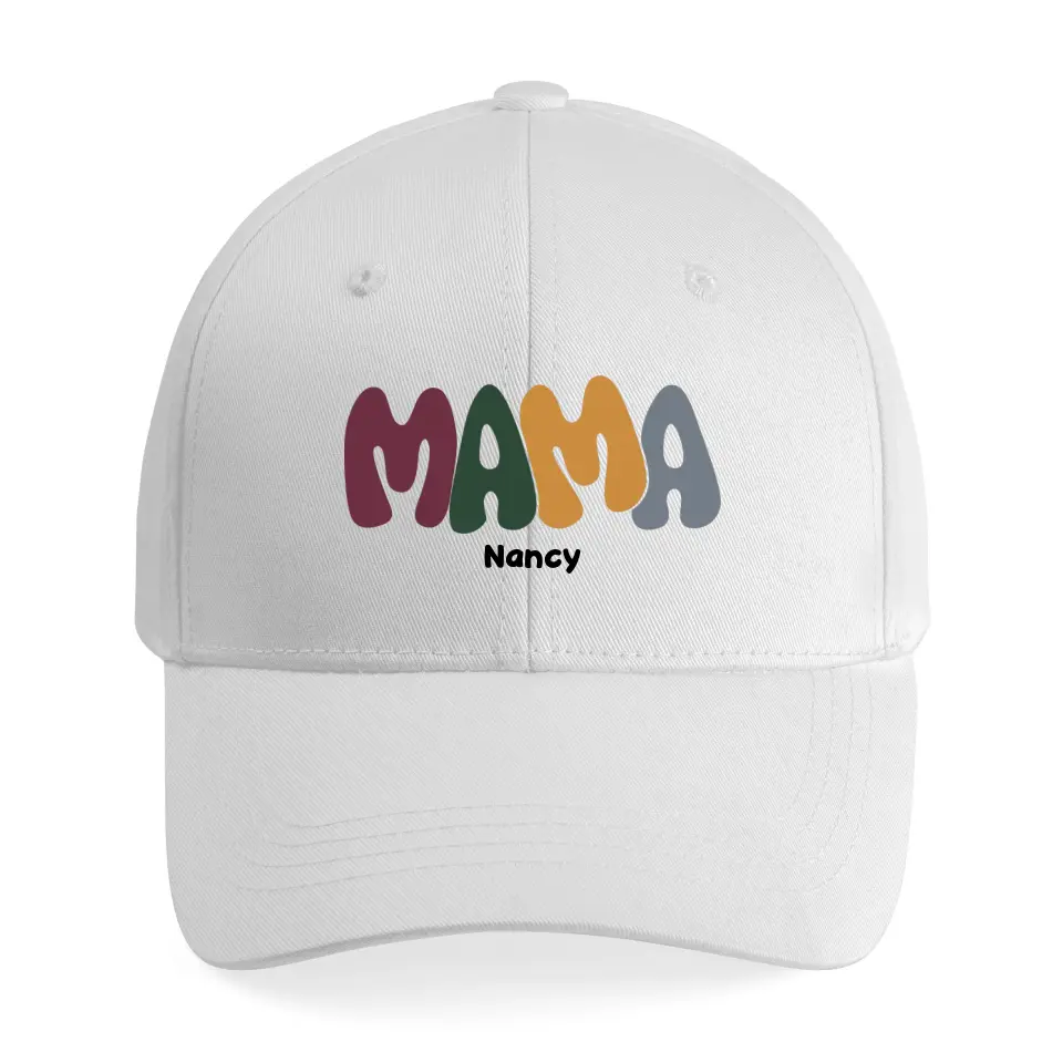 Personalized Mama with Kid's Name Embroidered Cap Gift for Mom - Image 2