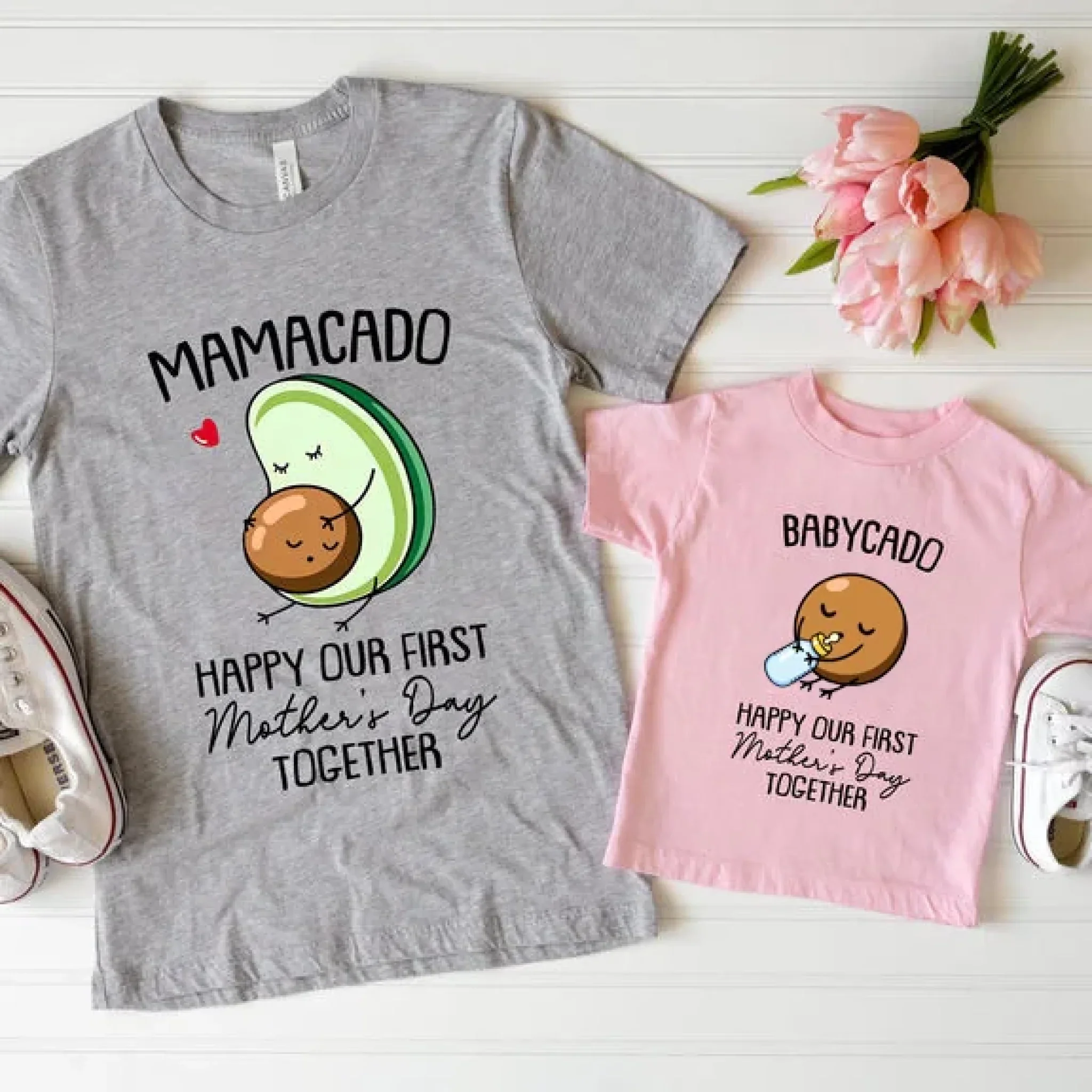 Personalized Matching Outfit - Family Avacado Shirts - Mamacado, Dadacado, Babycado - Pregnancy Announcement - Avocado Couple Tee - Image 3