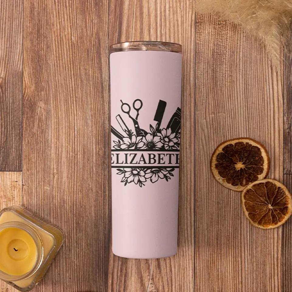 Personalized Name Tumbler Gift for Barber Hairdresser - Image 6