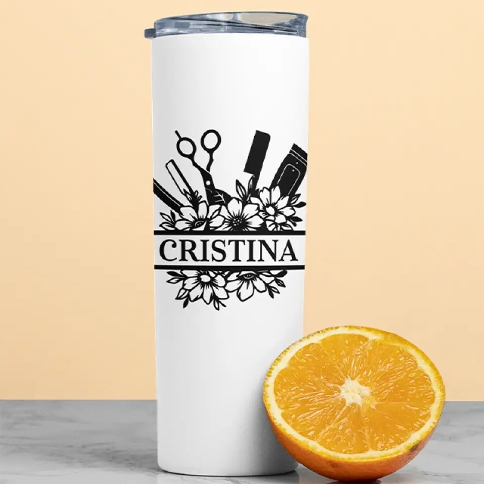Personalized Name Tumbler Gift for Barber Hairdresser - Image 9
