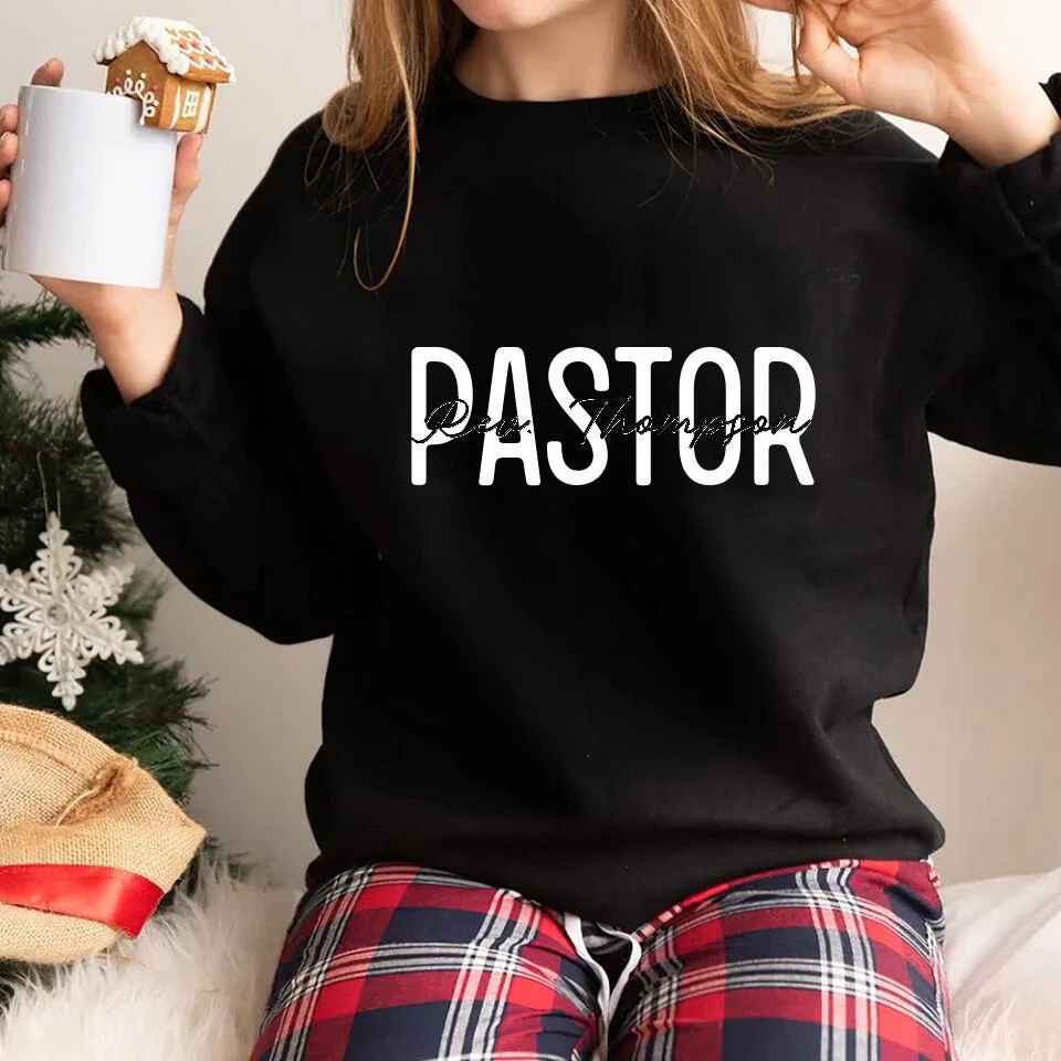 Personalized Pastor's Name Sweatshirt - Appreciation Gift for Pastors, Christian Present - Image 4