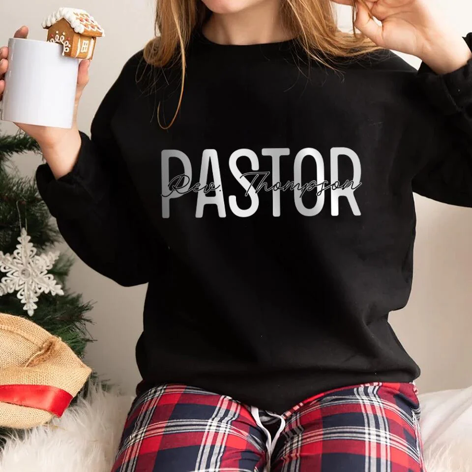 Personalized Pastor's Name Sweatshirt - Appreciation Gift for Pastors, Christian Present - Image 5