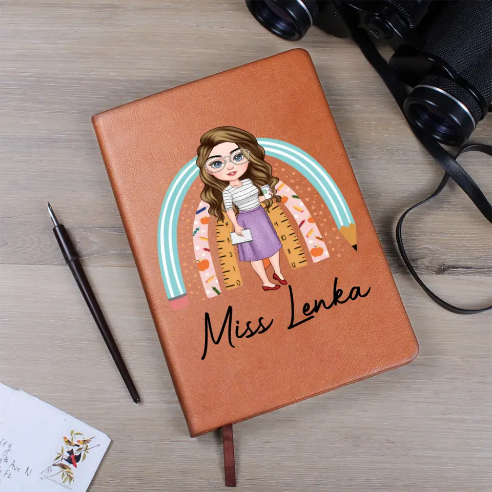 Personalized Teacher Leather Journal - Gift for Teacher - Teacher Appreciation Gift - Image 2