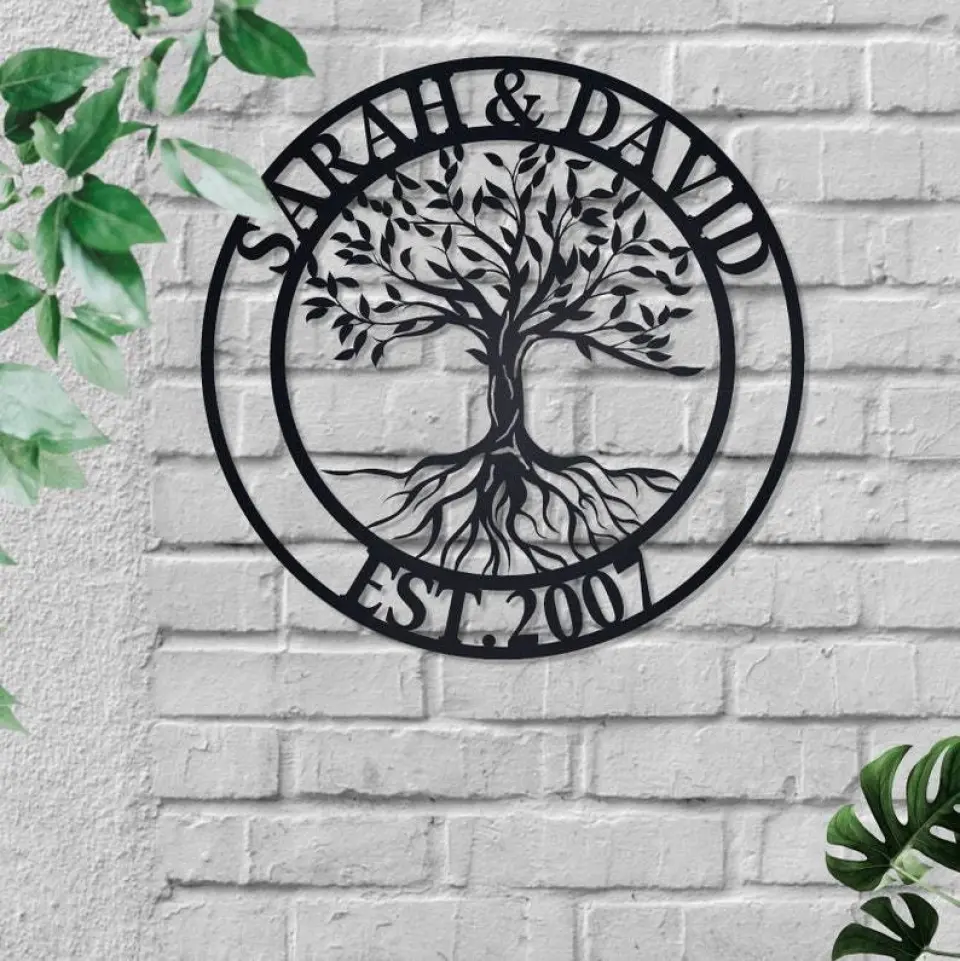 Personalized Tree of Life - Metal Sign - Home Wall Art - Gift for Family, Spiritual People - Image 9