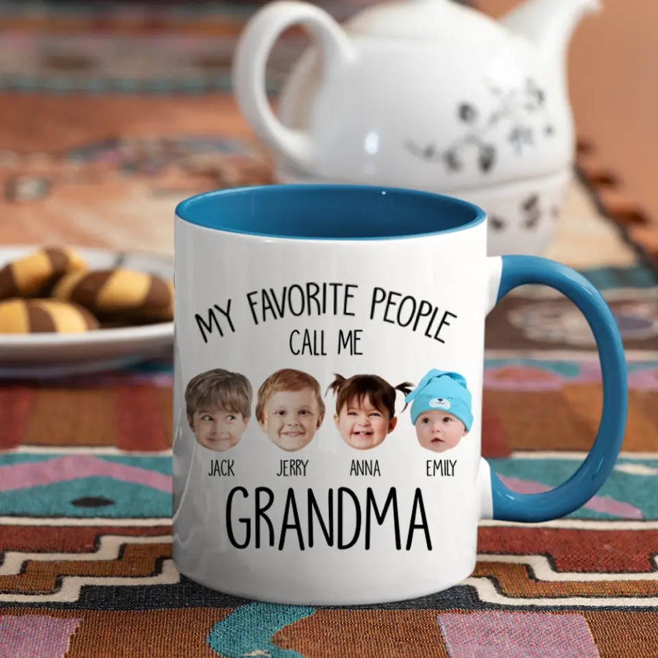 My Favorite People Call Me - Personalized White Mug for Grandma | Best Gift For Family - Image 19