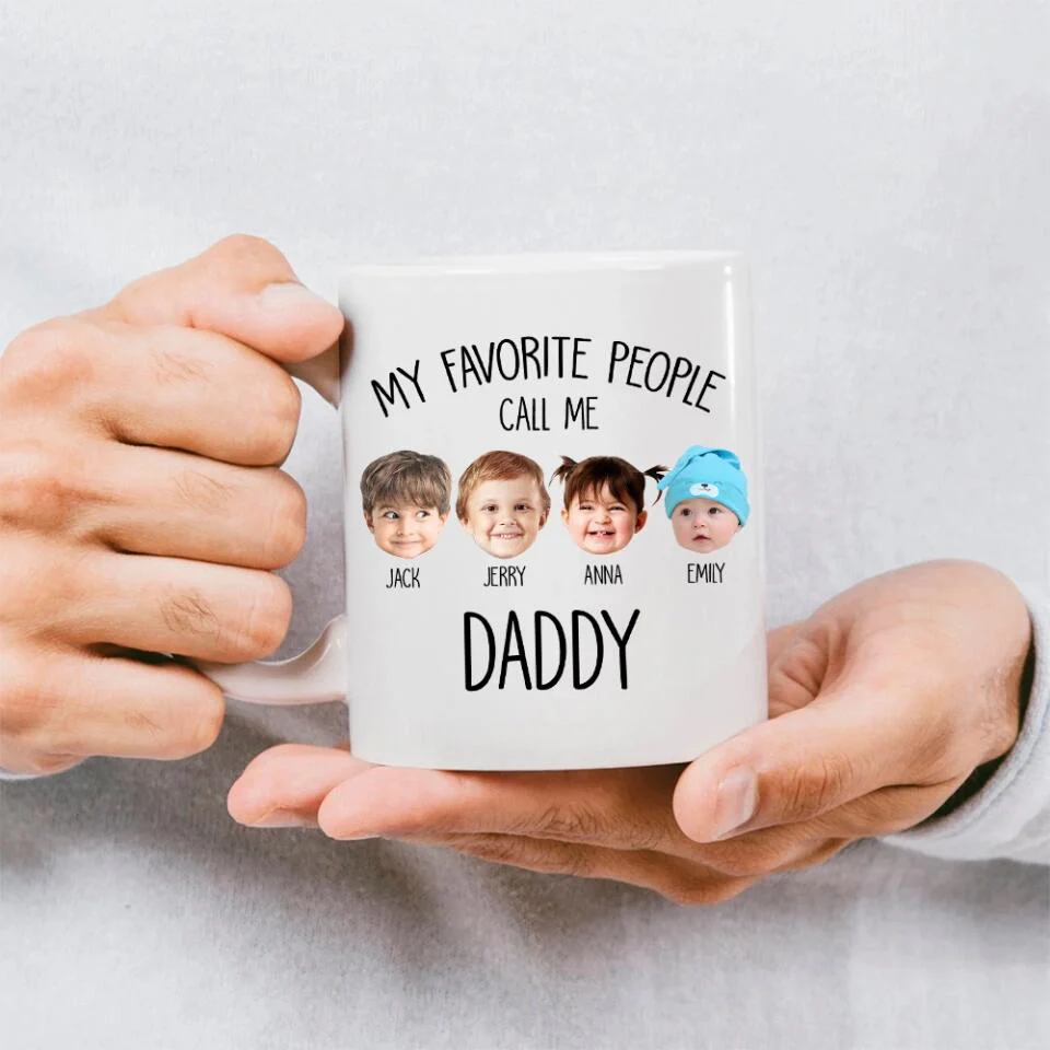 My Favorite People Call Me - Personalized White Mug for Grandma | Best Gift For Family - Image 6