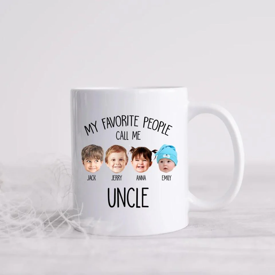 My Favorite People Call Me - Personalized White Mug for Grandma | Best Gift For Family - Image 9