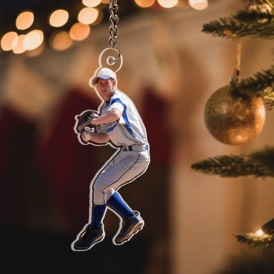 Custom Photo Acrylic Flat Keychain - Personalized Sport Keychain - Image 4