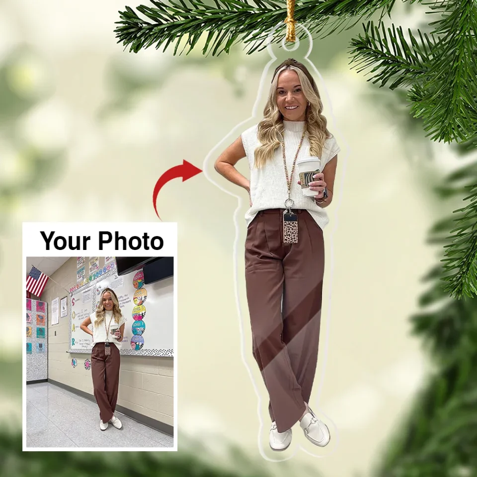 Photo Background Removal - Customized Your Photo Ornaments - Christmas Gift for Boss Coworkers - Image 4