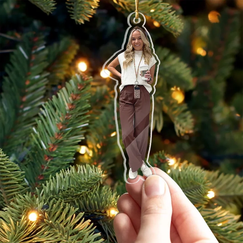 Photo Background Removal - Customized Your Photo Ornaments - Christmas Gift for Boss Coworkers - Image 6
