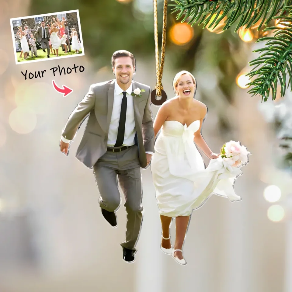 Photo Background Removal - Customized Your Photo Ornaments - Wedding Gift - Gift for Couple - Image 6