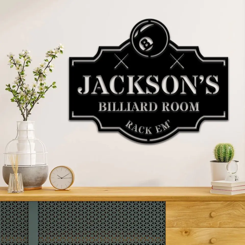 Pool Room Sign, Pool Wall Art, Billiard Room Sign, Custom Pool Table Sign - Image 7